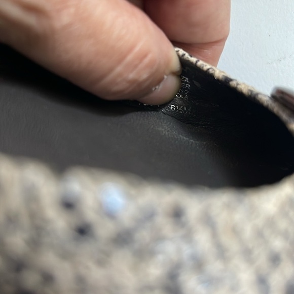 Tory Burch Snakeskin Gray Ballerina Reva Flats Size 6.5 - Picture 8 of 8
